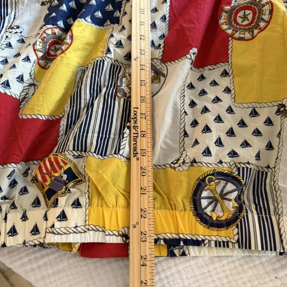 Vintage Liz Sport Jacket Womens XL Nautical Sailboat Windbreaker 80s Yacht Club - Picture 16 of 16